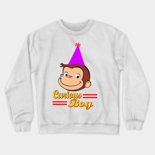 Curious George of Birthday Boy Crewneck Sweatshirt